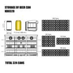 53 Inch Heating Glass 3 Door Large Beverage Refrigerator - Image 6