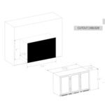 53 Inch Heating Glass 3 Door Large Beverage Refrigerator - Image 8