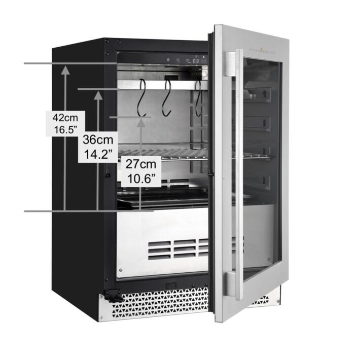24″ Glass‑Door Meat Aging Fridge (Compact) - Image 6