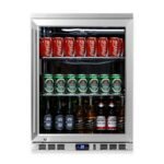24 Inch Undercounter Beverage Cooler with Heating Glass Door - Image 5