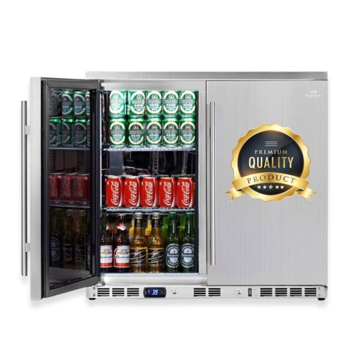 36 Inch Outdoor Beverage Refrigerator 2 Door For Home - Image 4