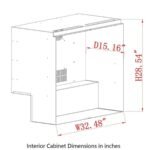 36-Inch Heated Glass Dual Door Built In Beverage Fridge - Image 16