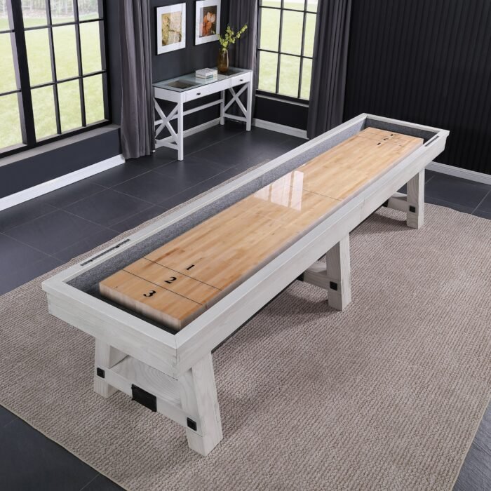 Playcraft 16' Yukon Pro-Style Shuffleboard Table in Northern Drift - Image 2