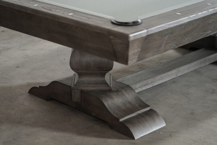 Nixon Birdy 8' Slate Pool Table in Grayson Grey Finish w/ Dining Top Option - Image 11