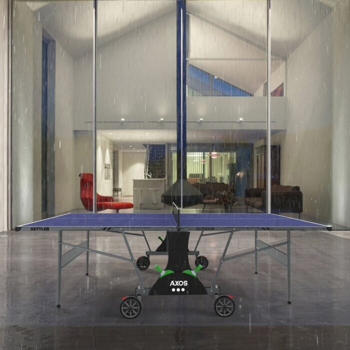 Kettler Axos Outdoor Table Tennis Table 2-Player Bundle - Image 5