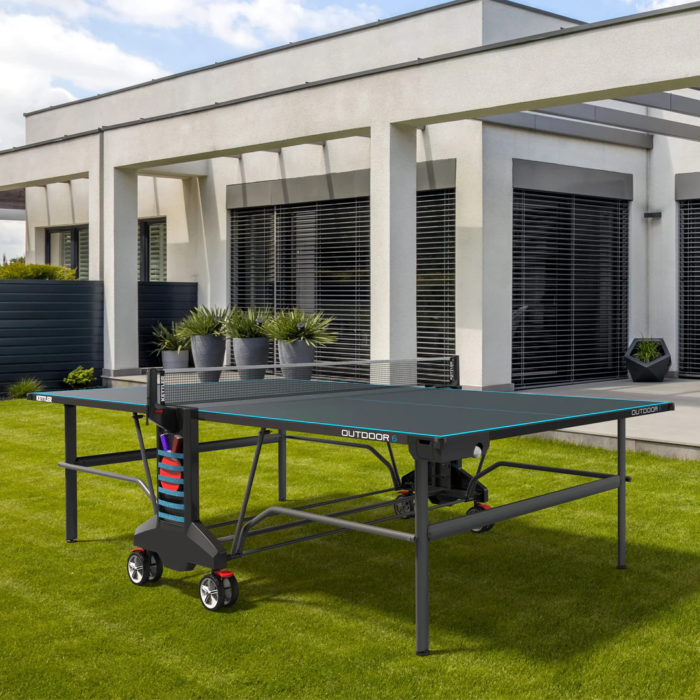 Kettler Outdoor 6 Tennis Table 4-Player Bundle - Image 4