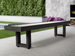 American Heritage Lanai 12' Outdoor Shuffleboard Table in Obsidian Black - Image 8