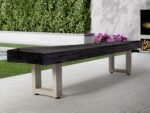 American Heritage Lanai 12' Outdoor Shuffleboard Table in Oyster Grey - Image 11