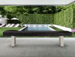 American Heritage Lanai 12' Outdoor Shuffleboard Table in Oyster Grey - Image 4