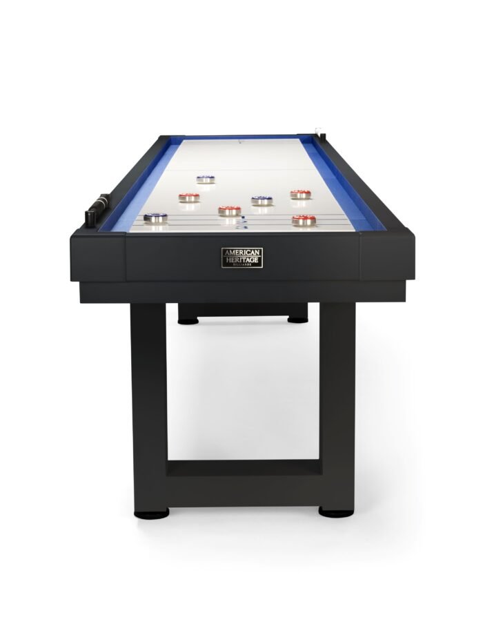 American Heritage Lanai 12' Outdoor Shuffleboard Table in Obsidian Black - Image 4