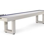 American Heritage Lanai 9' Outdoor Shuffleboard Table in Oyster Grey