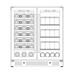 30-inch Combination Beer and Wine Cooler with Low-E Glass Door - Image 13