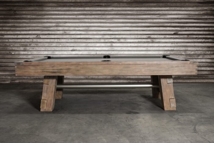 Nixon Georgia 8' Slate Pool Table in Weathered Natural Finish w/ Dining Top Option - Image 12