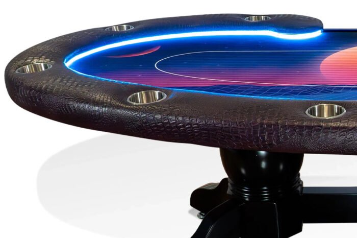 BBO Lumen HD – 10 Player LED Dealer Poker Table - Image 5