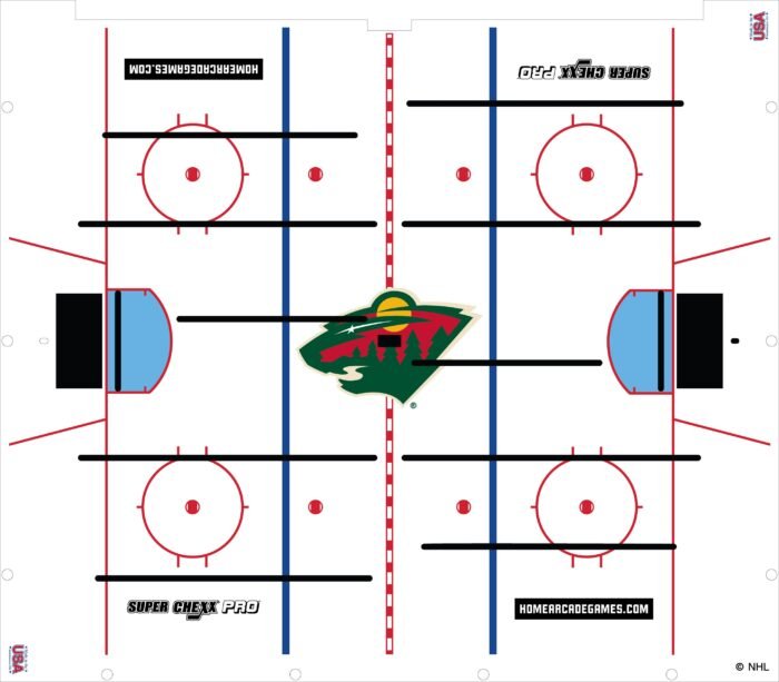 Minnesota Wild NHL Super Chexx Pro Bubble Hockey - Image 3
