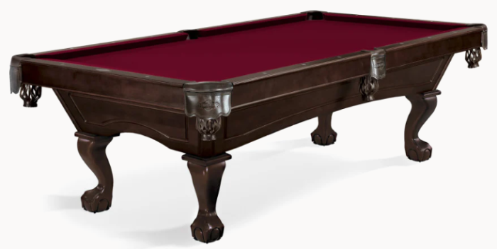 Brunswick 8' Allenton Pool Table with Ball and Claw Leg - Image 7