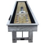 Playcraft 9' Montauk Shuffleboard Table in Weathered Whitewash - Image 13