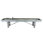 Playcraft 12' Montauk Shuffleboard Table in Weathered Whitewash - Image 7