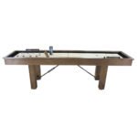Playcraft 12' Montauk Shuffleboard Table in Pecan - Image 4