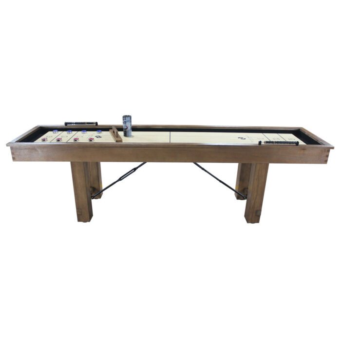 Playcraft 9' Montauk Shuffleboard Table in Pecan - Image 4