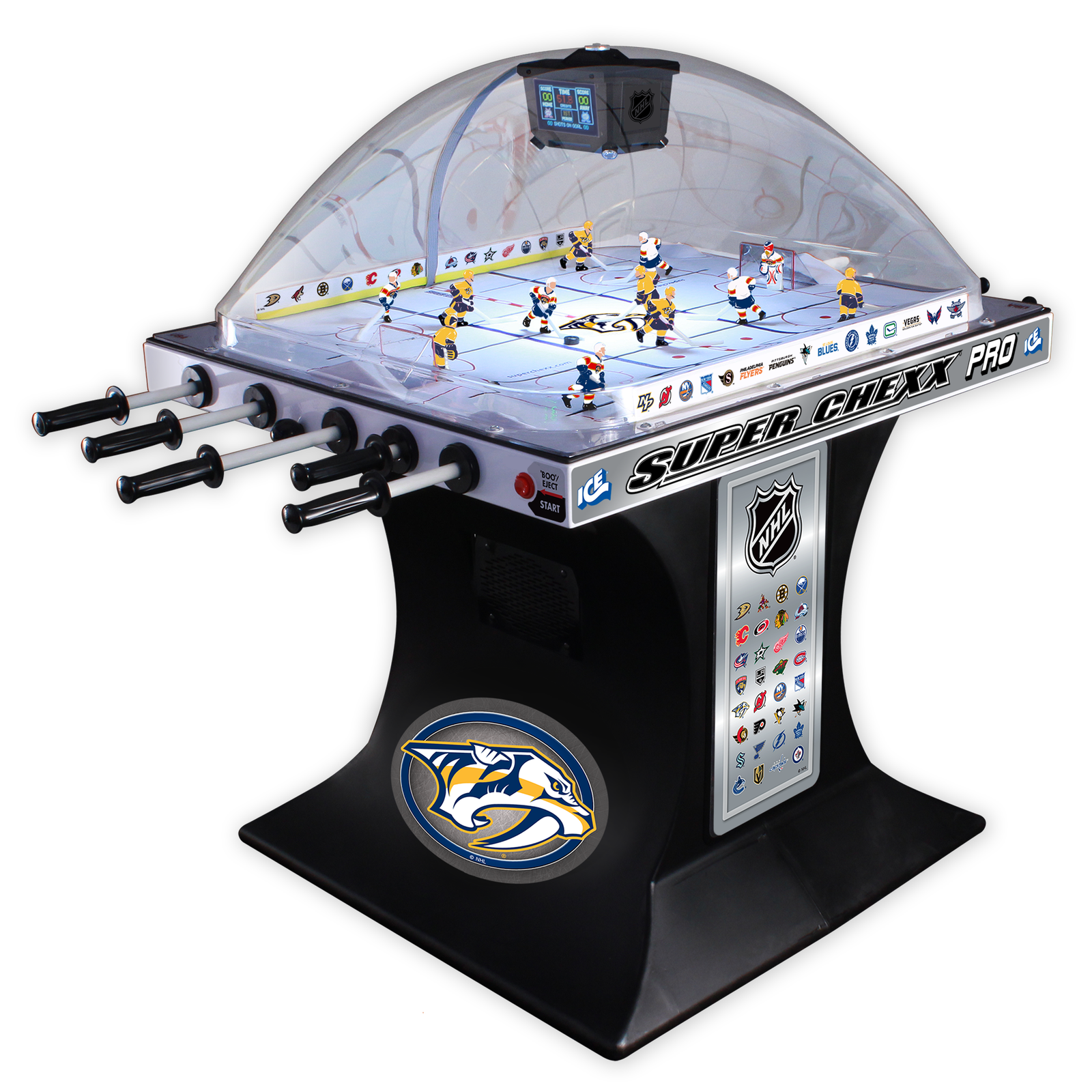 Nashville_Predators Nashville Predators NHL Super Chexx Pro Bubble Hockey - Image 1