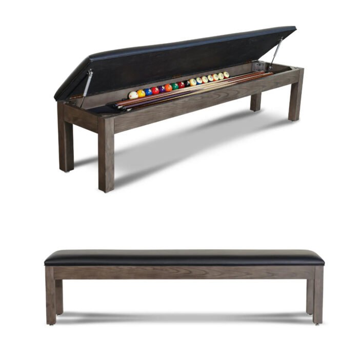 Nixon CrissyCross 8' Slate Pool Table in Charcoal Finish - Image 5