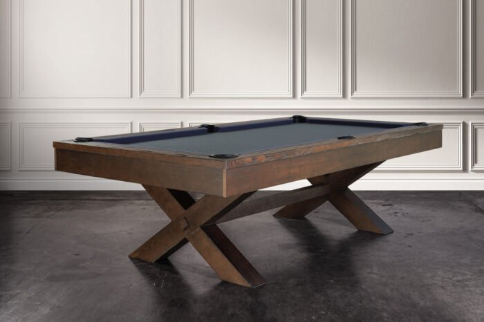 Nixon CrissyCross 8' Slate Pool Table in Brownwash Finish - Image 3