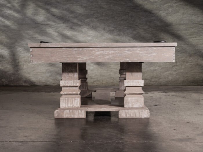 Nixon Huck 8' Slate Pool Table in Grey White Oak Finish w/ Dining Top Option - Image 6