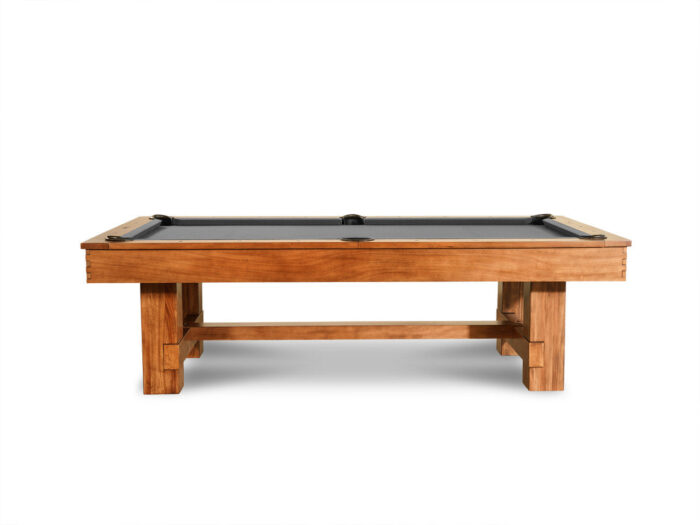 Nixon Presli 7' Slate Pool Table in Native Acacia Finish w/ Dining Top Option - Image 2