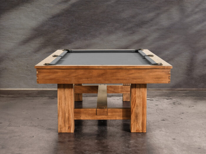 Nixon Presli 7' Slate Pool Table in Native Acacia Finish w/ Dining Top Option - Image 5