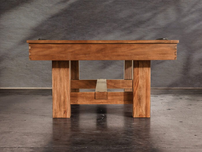Nixon Presli 7' Slate Pool Table in Native Acacia Finish w/ Dining Top Option - Image 6