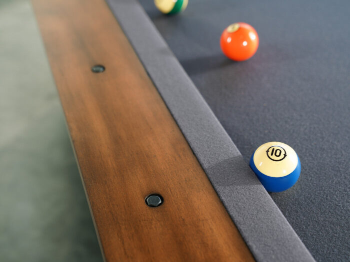 Nixon Presli 7' Slate Pool Table in Native Acacia Finish w/ Dining Top Option - Image 7