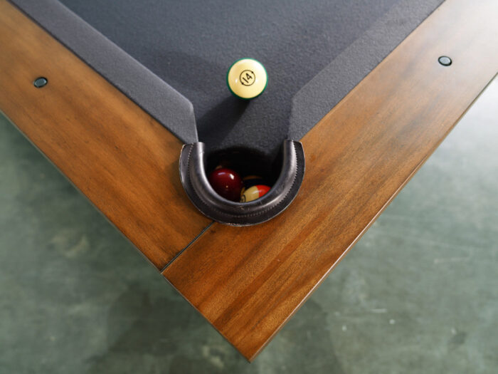 Nixon Presli 7' Slate Pool Table in Native Acacia Finish w/ Dining Top Option - Image 9