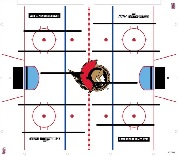 Ottawa Senators NHL Super Chexx Pro Bubble Hockey - Image 3