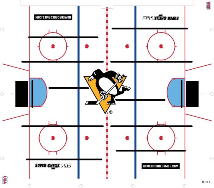 Pittsburgh Penguins NHL Super Chexx Pro Bubble Hockey - Image 3