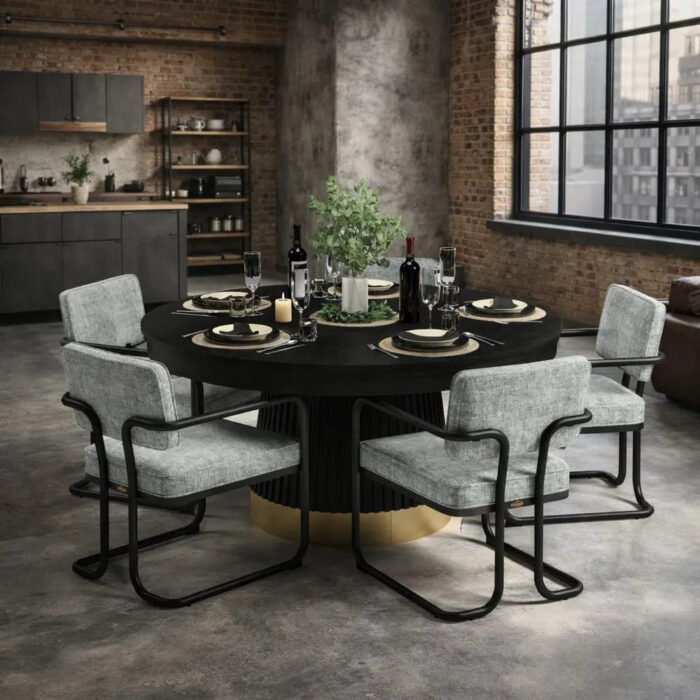RAM Game Room PRO60TBL-B Poker Table - Matte Black - Image 3