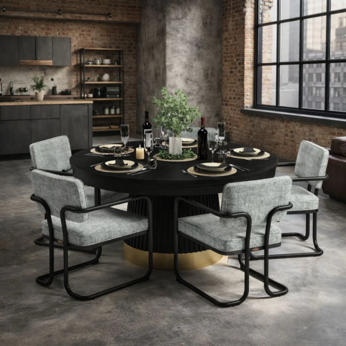 RAM Game Room Prohibition 60" Poker Table - Black - Image 6