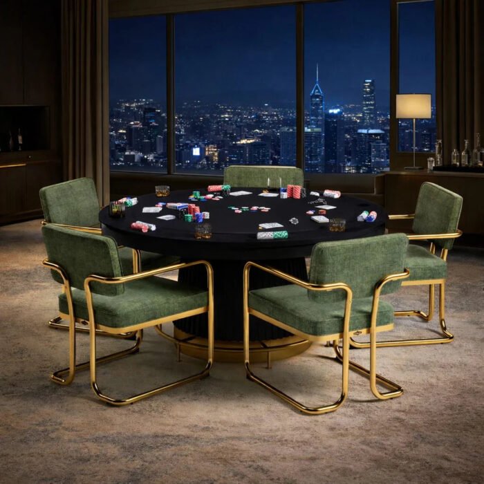 Ram Game Room Prohibition Series 60" Poker-Black - Image 2