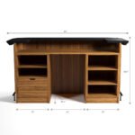 RAM Game Room Prohibition 84" Cocktail Bar - Walnut - Image 4