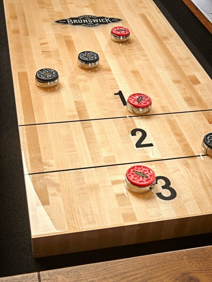 Brunswick Parsons 12ft Shuffleboard Table -  Natural Dry Oak - Image 2