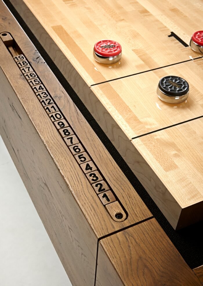 Brunswick Parsons 14ft Shuffleboard Table -  Natural Dry Oak - Image 4