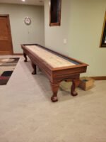Playcraft Charles River 12'  Pro-Style Shuffleboard Table in Chestnut - Image 4