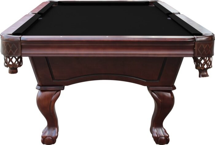 Playcraft Charles River 8' Slate Pool Table in Espresso w/ Leather Drop Pockets - Image 3