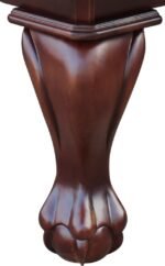 Playcraft Charles River 8' Slate Pool Table in Espresso w/ Leather Drop Pockets - Image 4