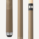 Players Aged Oak Beige Paint, Stainless Steel Joints, Matte Finish, Beige Lizard Embossed Leather Wrap