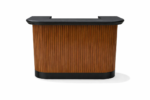 RAM Game Room Prohibition 60" Cocktail Bar in Matte Walnut/Black