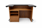 RAM Game Room Prohibition 60" Cocktail Bar in Matte Walnut/Black - Image 4