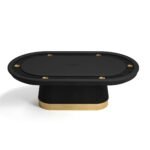 RAM Game Room Prohibition Texas Hold'em Poker Table - Black