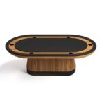 Ram Game Room Prohibition Series Texas Hold'Em Table-Walnut