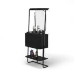 RAM Game Room Prohibition Mini Cocktail Bar - Black - Bar only